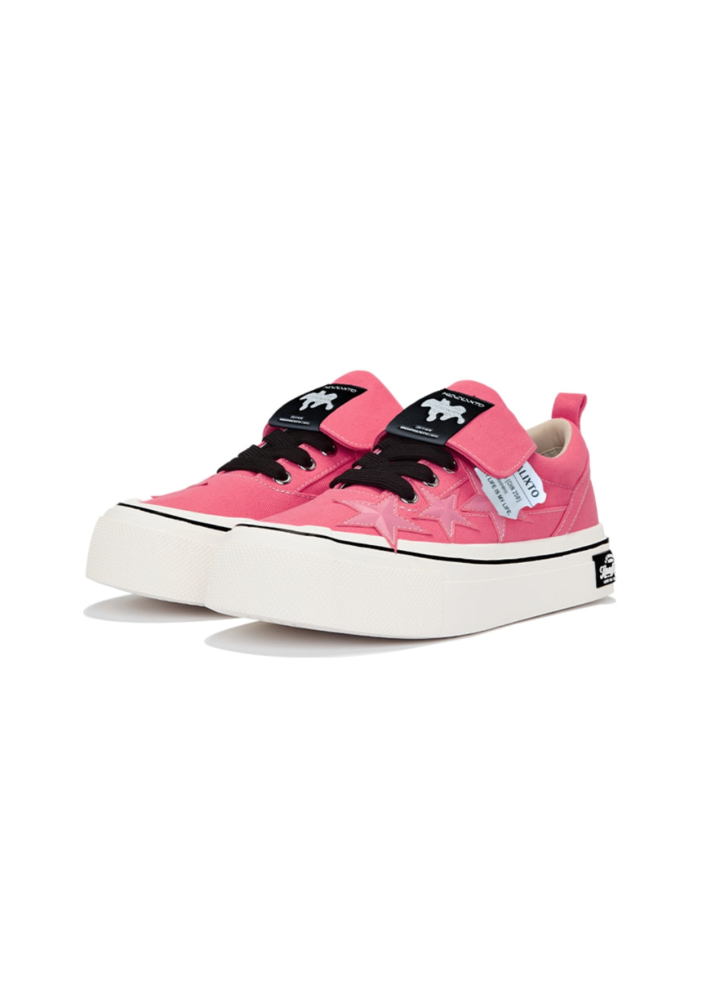 KAALIXTO丨Cheese Raspberry Pink Canvas Star Shoes - PSYLOS 1, KAALIXTO丨Cheese Raspberry Pink Canvas Star Shoes, Canvas Sneakers, KAALIXTO•JAPAN, PSYLOS 1